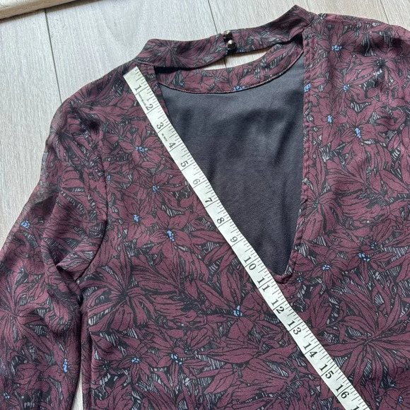 ASTR The Label Long sleeve sheer mini dress sz M - Picture 8 of 11